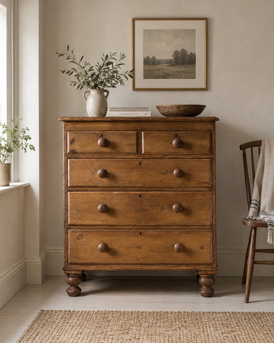 Victorian pine chest 5 - chest, of