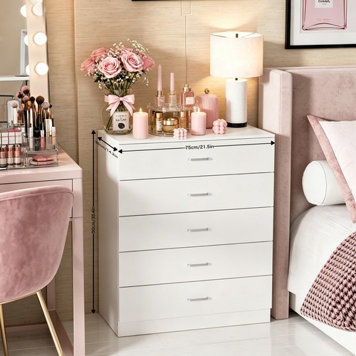 Modern wooden chest drawers - wooden,