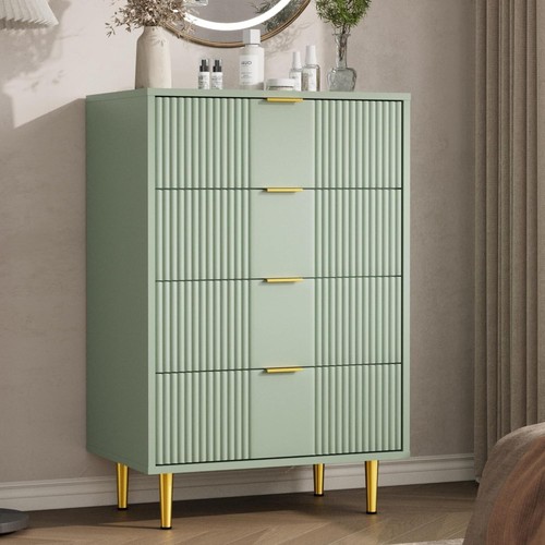 Modern fluted drawer - modern, 4-drawer