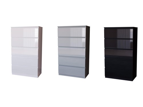 Modern gloss drawer chest - gloss, of