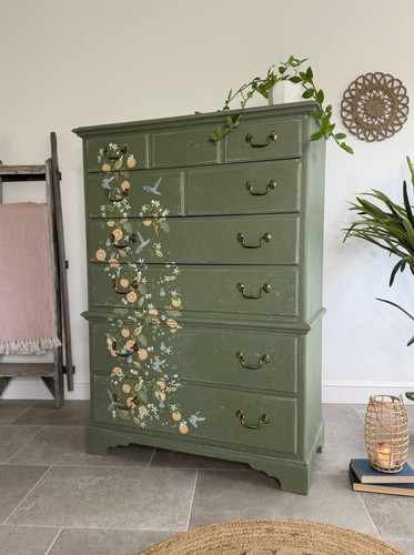 Tall chest drawers painted - drawers,