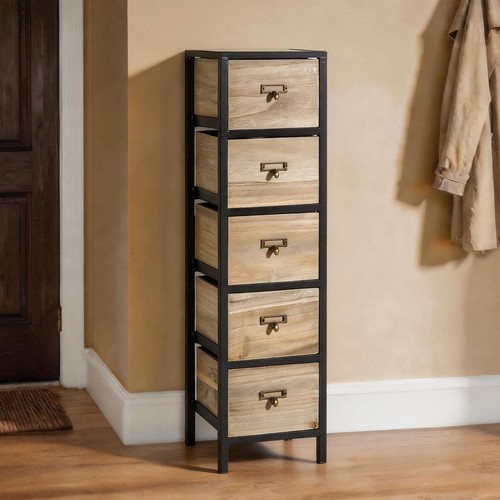 Chest drawers tall storage - 5,