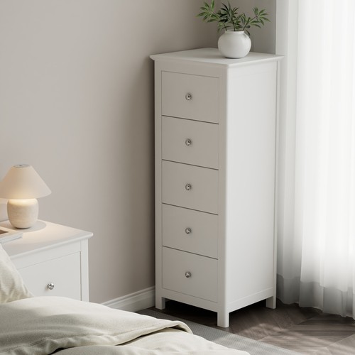 Nairn white drawer tall - white, 5