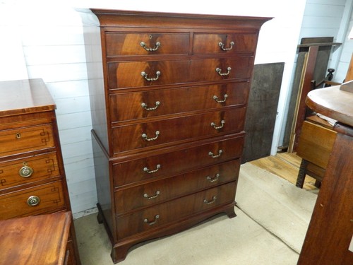 Edwardian mahogany chest - mahogany,