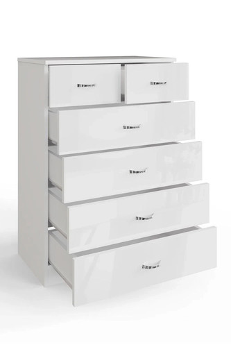 Tall 100cm white - white, drawer