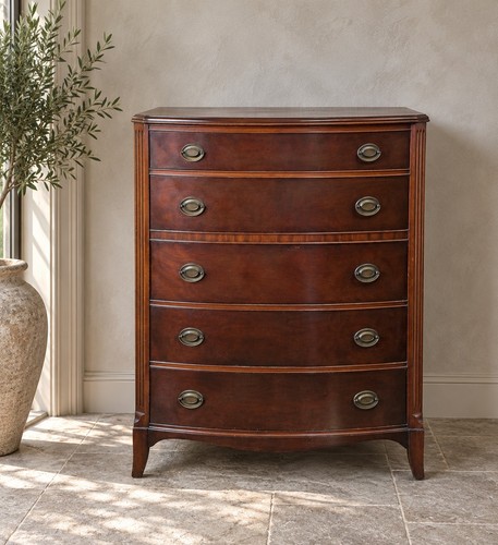 Antique style mahogany bow - style,