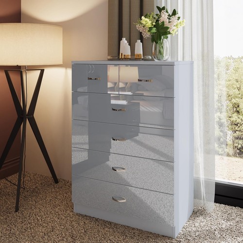 Grey gloss drawer - gloss,