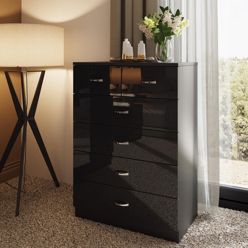 Black high gloss - black,