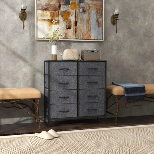High gloss chest - high, drawers